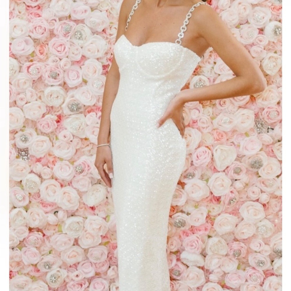 Nadine merabi Nina white dress